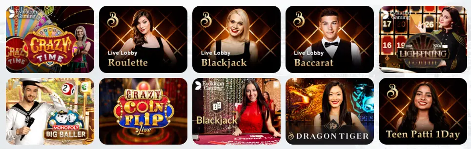 Giochi da casinò dal vivo CONTICAZINO CASINO